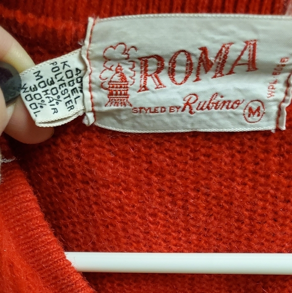 Vintage red sweater - Picture 4 of 4